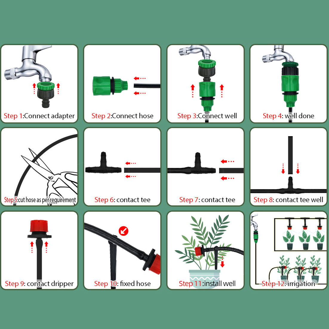 Greenhouse 15M-30M DIY Drip Ir - Smart Garden Auk review and price