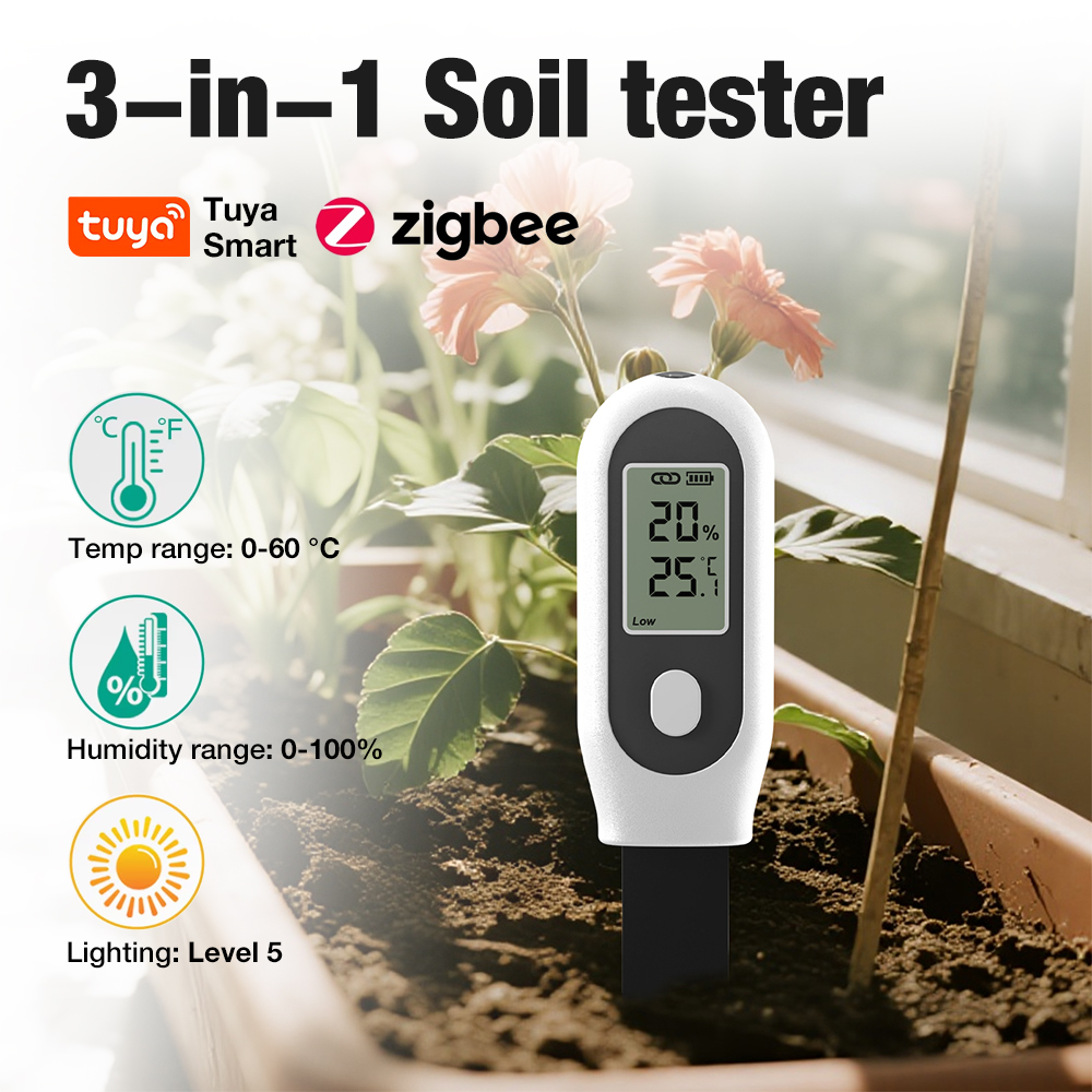3 in 1 Soil Tester Zigbee Smar - Smart Soil Sensor review and price