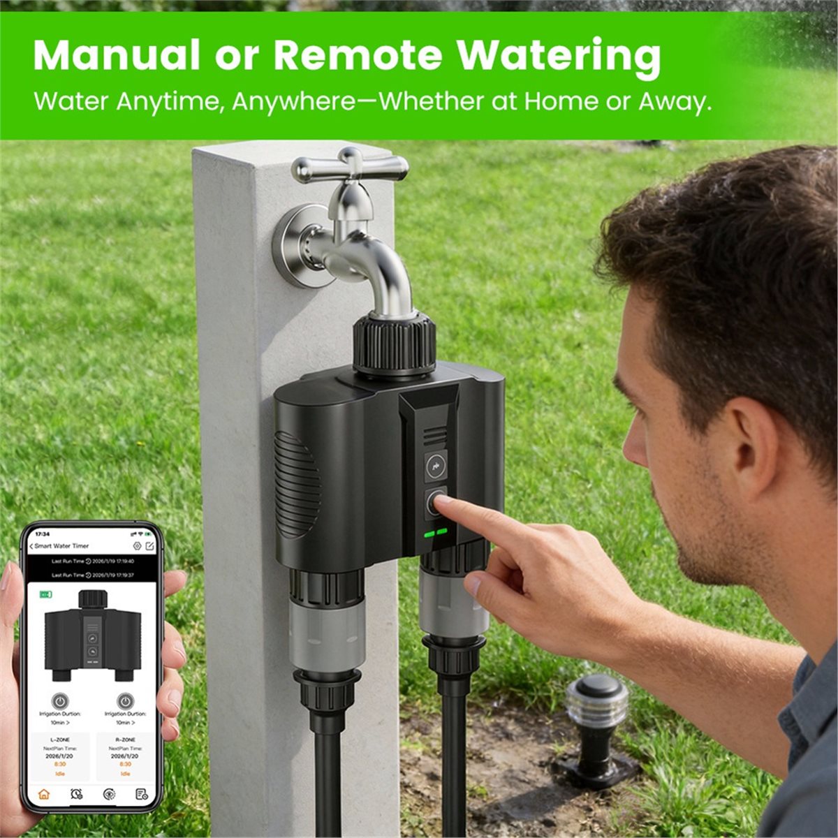 Y17A 1 Set WiFi Water Timer fo - Smart Garden review and price