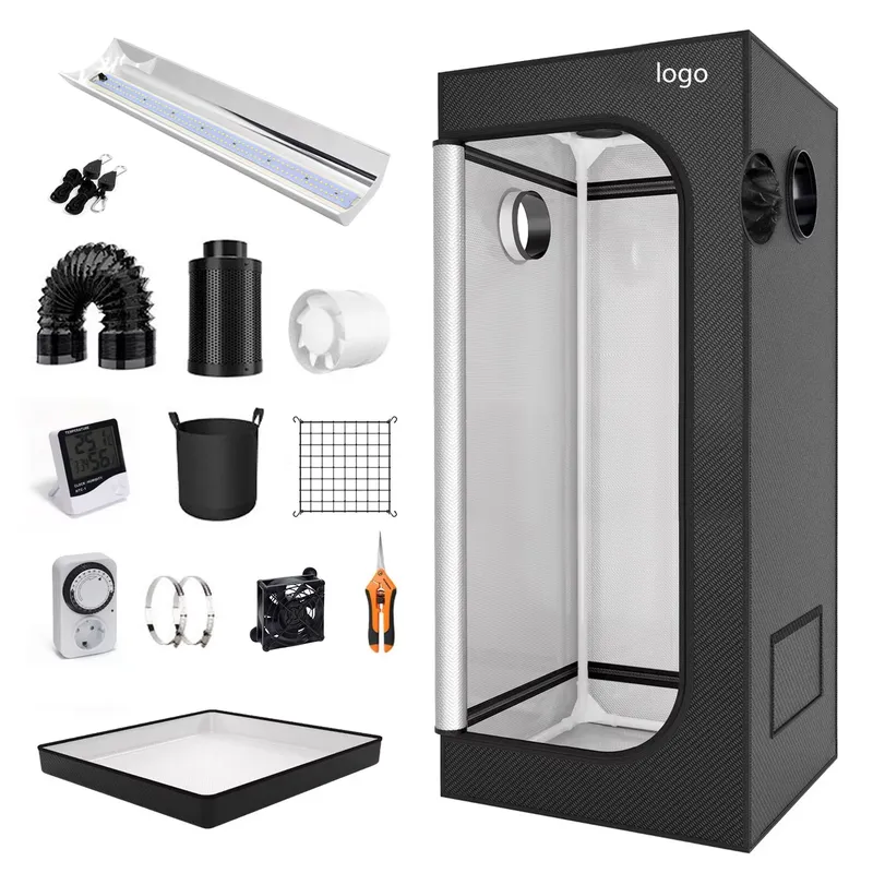 Factory Customized 600d Mylar  - Grow Tent Complete Kit review and price