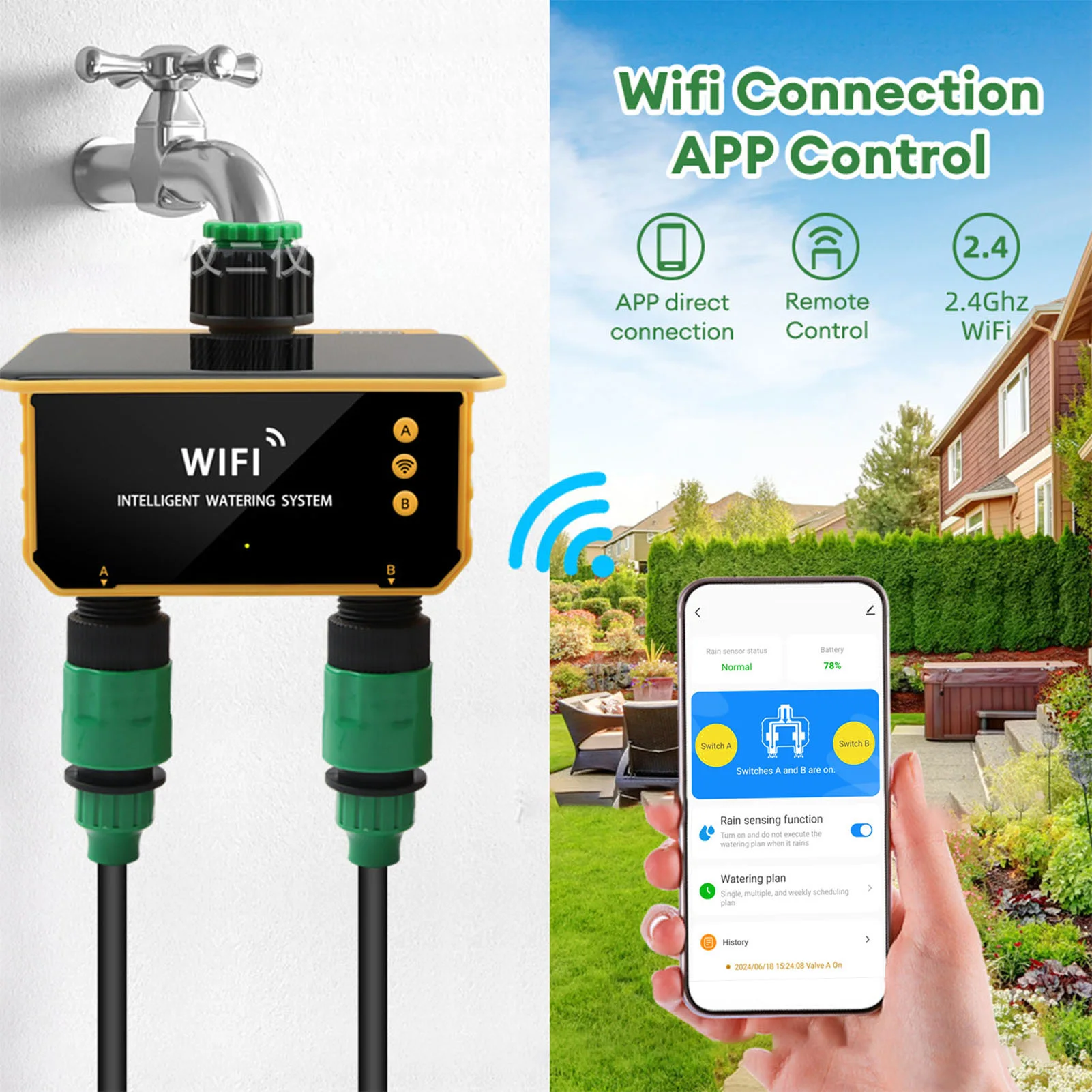 Solar WiFi Smart Irrigation Ti - Wifi Irrigation Timer review and price