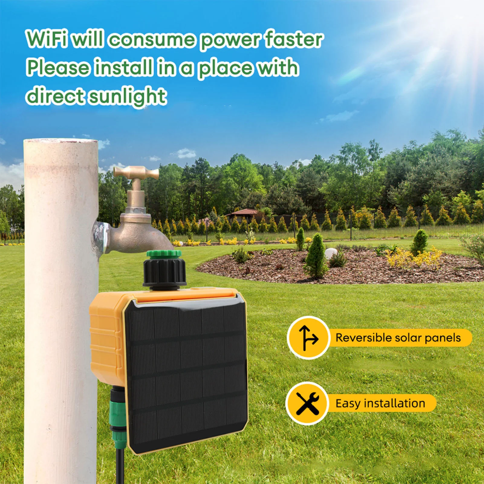 Solar WiFi Smart Irrigation Ti - Wifi Irrigation Timer review and price