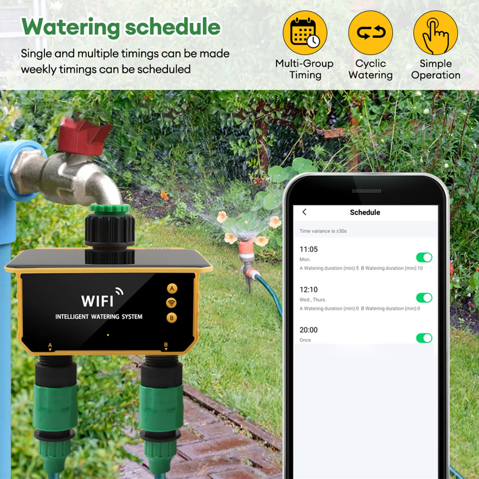 Solar WiFi Smart Irrigation Ti - Wifi Irrigation Timer review and price