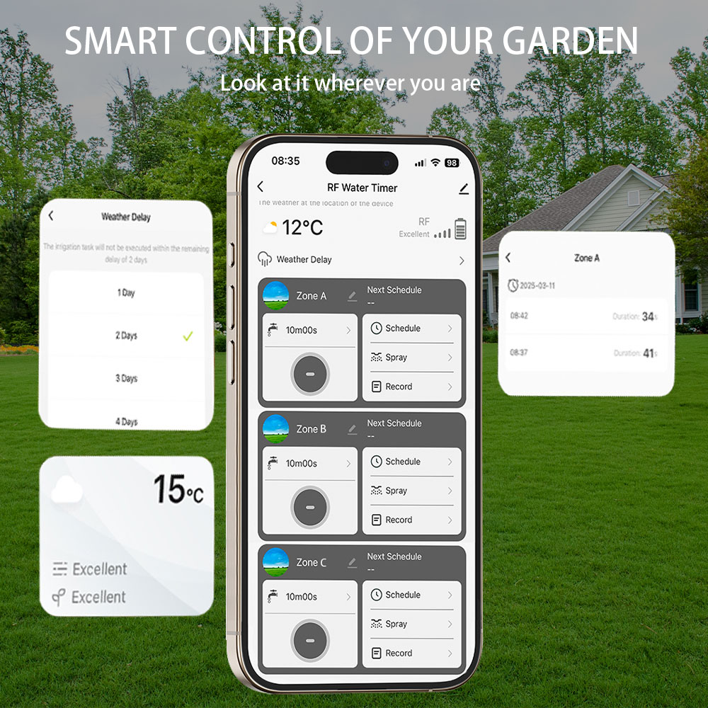 Tuya Wifi+RF433 3-outlet Water - Wifi Irrigation Timer review and price